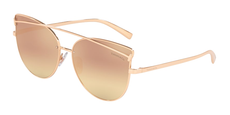 Tiffany TF3064 Irregular Sunglasses 61394Z-RUBEDO 61-15-140 - Color Map gold