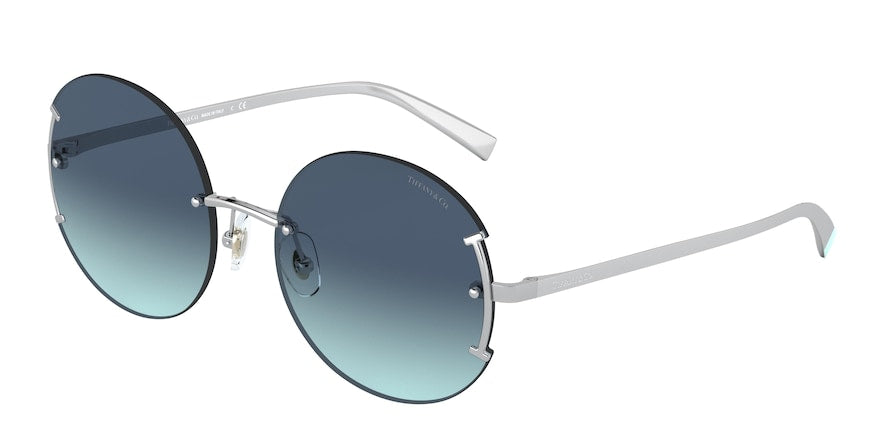 Tiffany TF3071 Round Sunglasses  60019S-SILVER 56-18-140 - Color Map silver