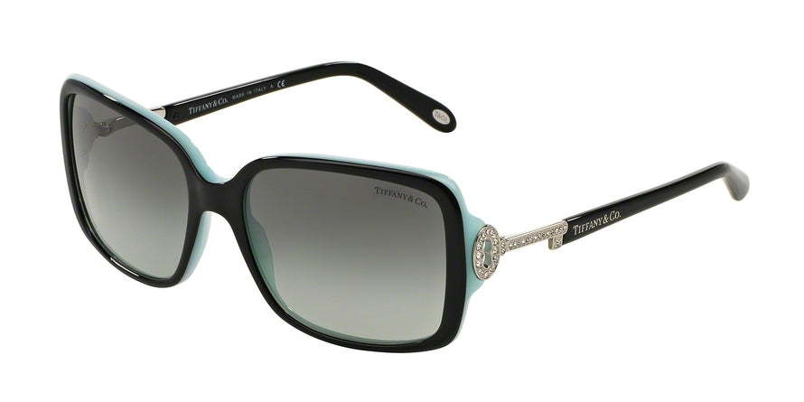 Tiffany TF4043B Square Sunglasses 80553C-TOP BLACK ON AZURE 56-16-135 - Color Map black