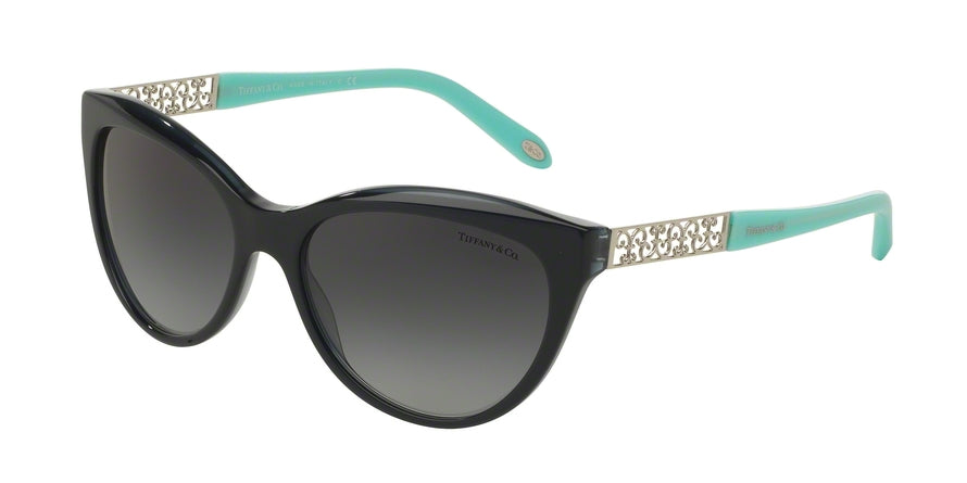 Tiffany TF4119 Cat Eye Sunglasses 81913C-PEARL SAPPHIRE 56-16-140 - Color Map blue