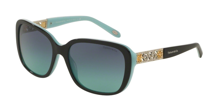 Tiffany TF4120B Square Sunglasses 80559S-BLACK/BLUE 57-17-140 - Color Map black