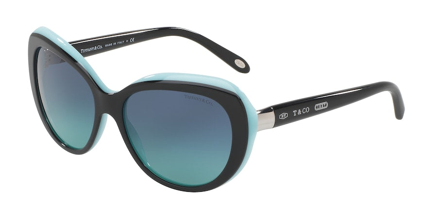 Tiffany TF4122 Irregular Sunglasses  80559S-BLACK/BLUE 56-16-140 - Color Map black