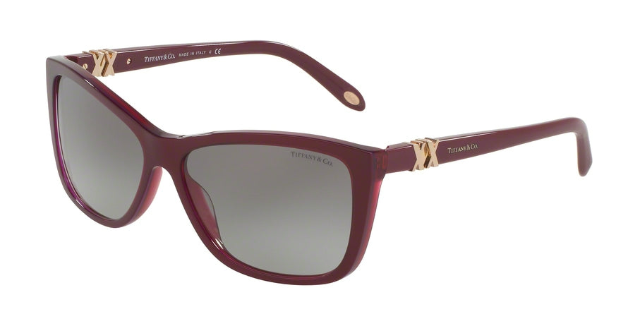 Tiffany TF4124 Rectangle Sunglasses 81733C-PEARL PLUM 58-14-140 - Color Map purple/reddish