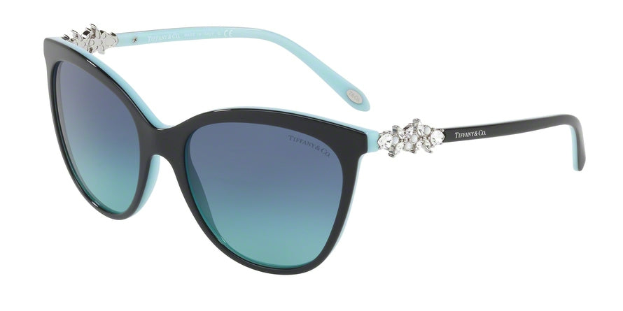 Tiffany TF4131HB Butterfly Sunglasses 80559S-BLACK/BLUE 56-18-140 - Color Map black