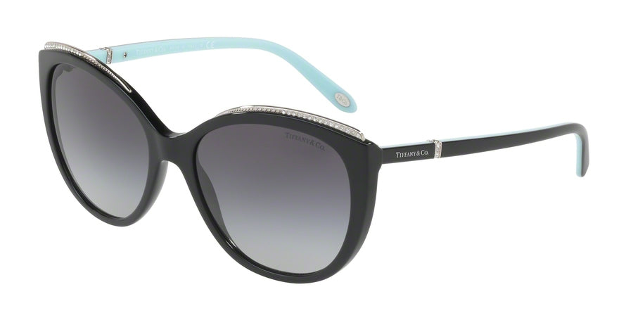 Tiffany TF4134BF Cat Eye Sunglasses 80013C-BLACK 56-17-140 - Color Map black
