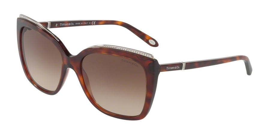 Tiffany TF4135BF Square Sunglasses  80023C-HAVANA 56-17-140 - Color Map havana