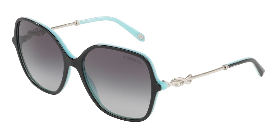 Tiffany TF4145B Square Sunglasses 80553C-BLACK/BLUE 57-16-140 - Color Map black
