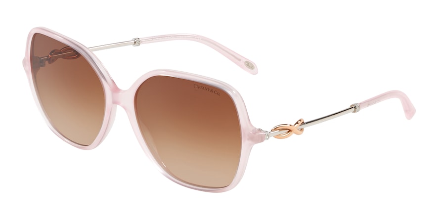Tiffany TF4145B Square Sunglasses 82453B-ROSE 57-16-140 - Color Map pink