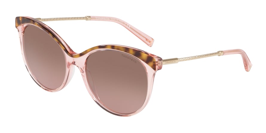 Tiffany TF4149 Butterfly Sunglasses 82909T-HAVANA/PINK TRASPARENT 55-18-140 - Color Map havana