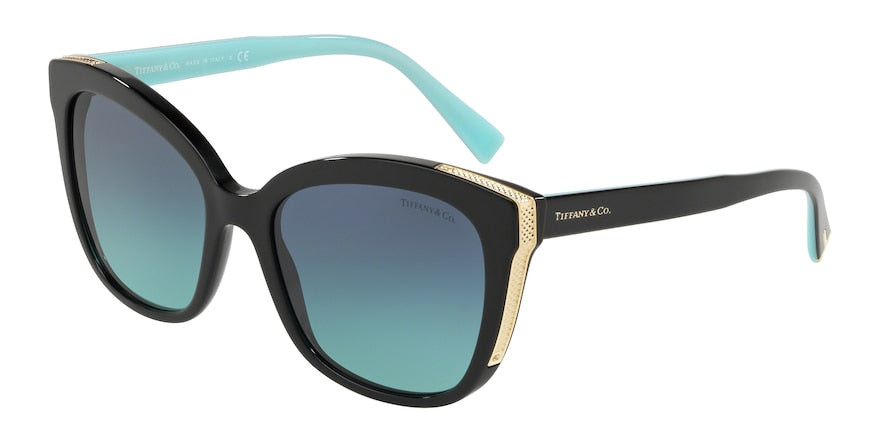 Tiffany TF4150 Square Sunglasses 80019S-BLACK 55-18-140 - Color Map black