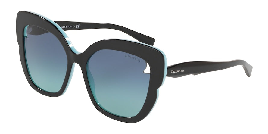 Tiffany TF4161 Square Sunglasses 80559S-BLACK/BLUE 56-17-140 - Color Map black
