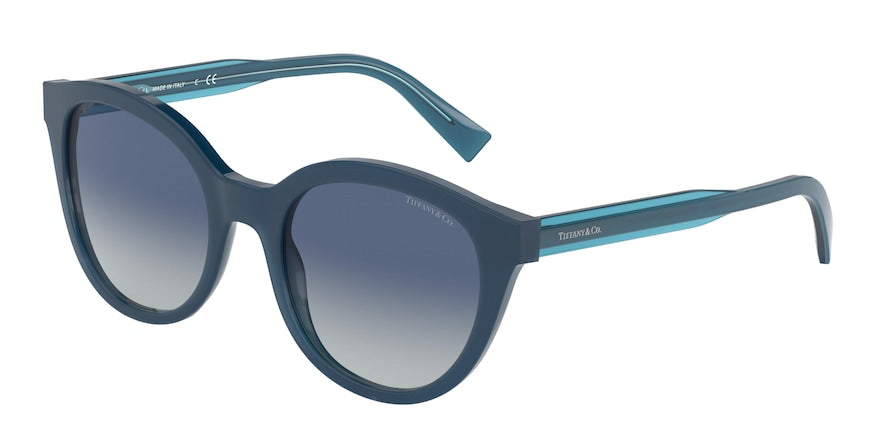 Tiffany TF4164F Pillow Sunglasses 82954L-OPAL BLUE 52-20-140 - Color Map blue