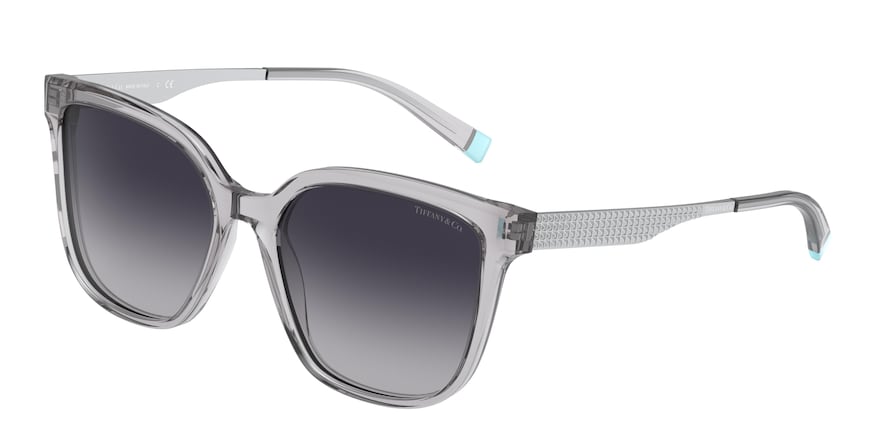 Tiffany TF4165 Square Sunglasses 82703C-TRANSPARENT GREY 54-17-140 - Color Map grey