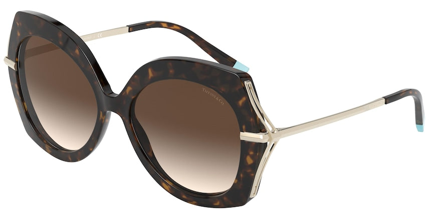 Tiffany TF4169F Irregular Sunglasses  80153B-DARK HAVANA 54-16-140 - Color Map havana
