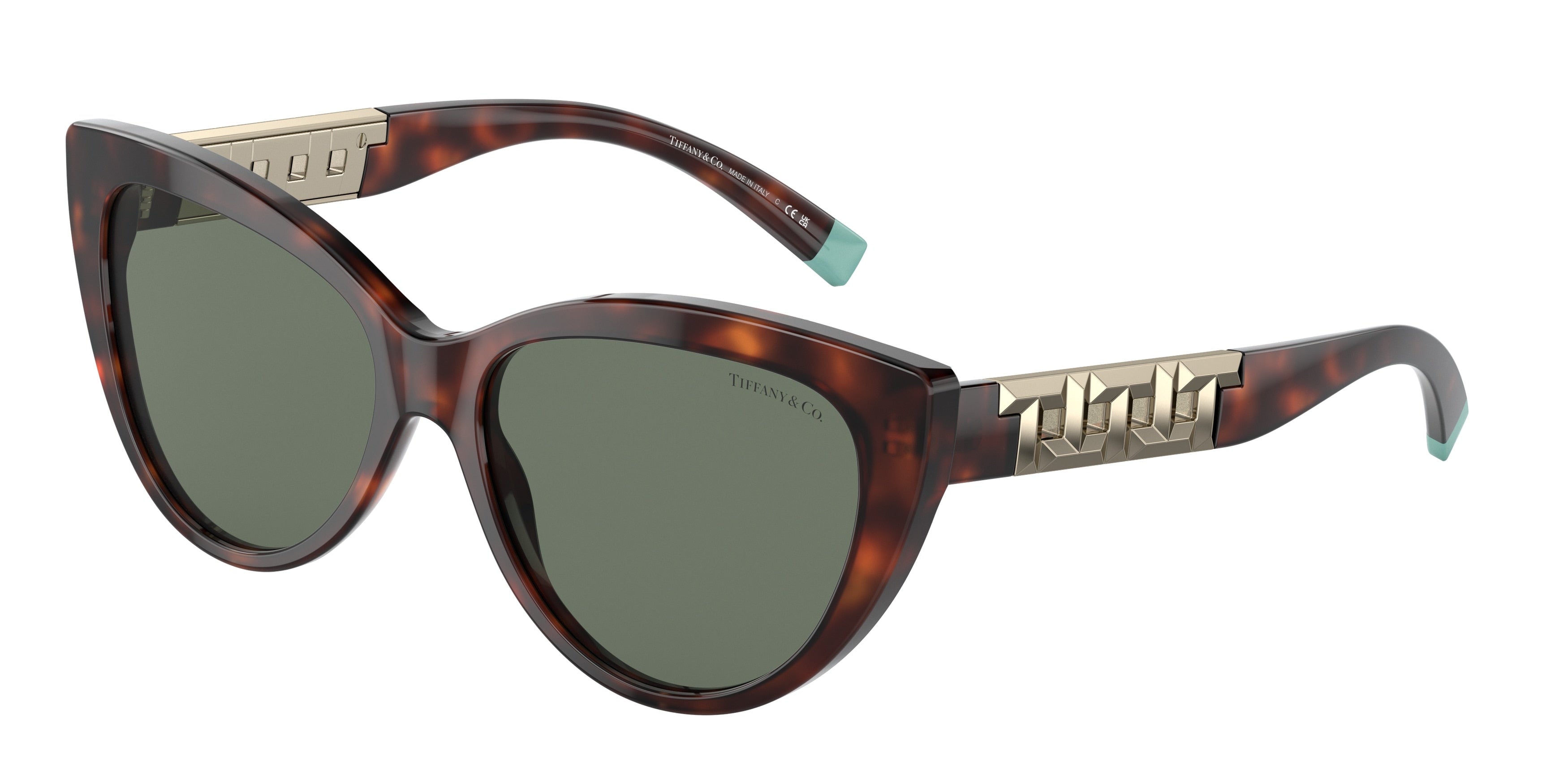 Tiffany TF4196 Cat Eye Sunglasses  80023H-Havana 56-140-16 - Color Map Tortoise