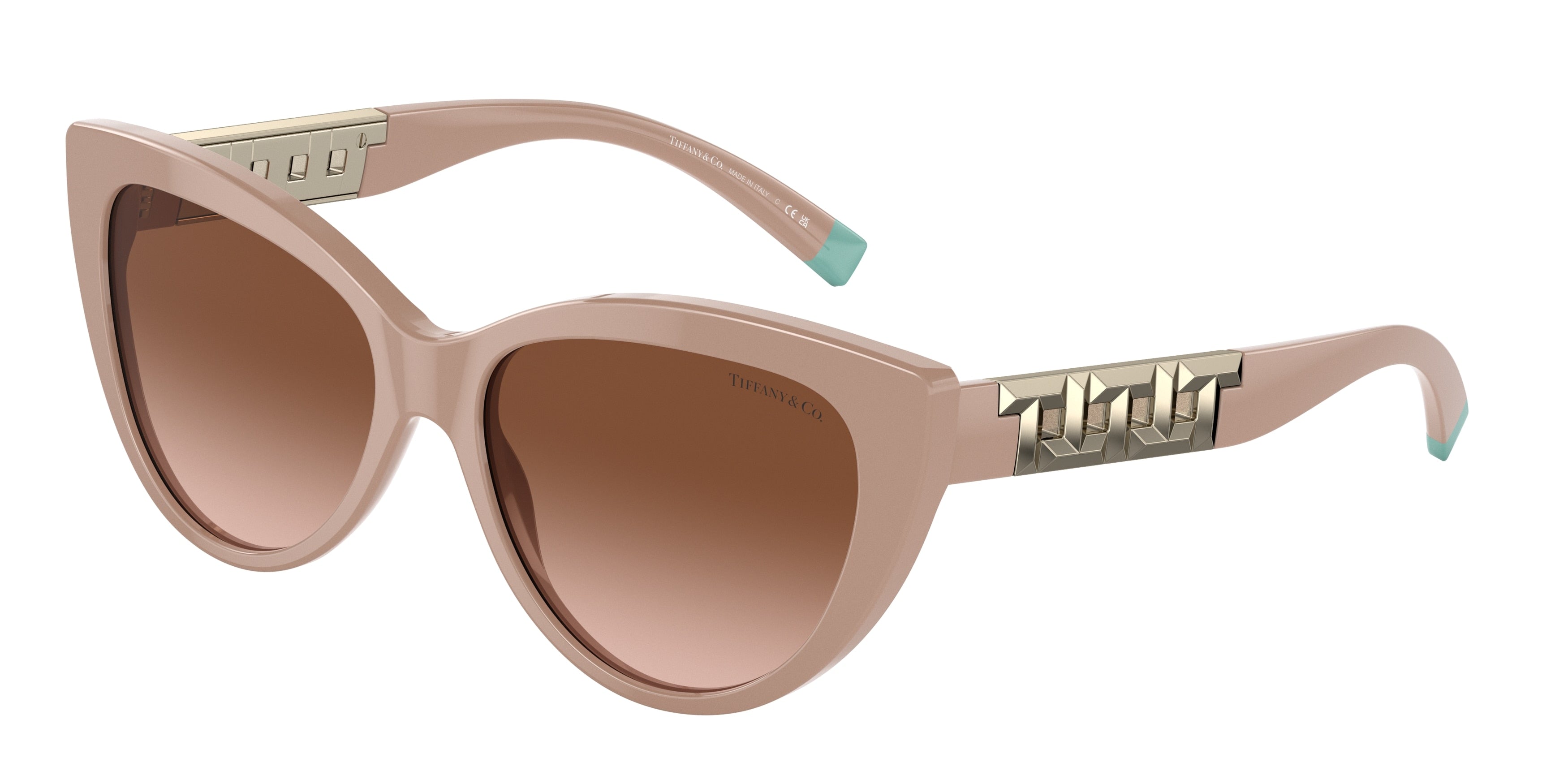 Tiffany TF4196 Cat Eye Sunglasses  83523B-Solid Nude 56-140-16 - Color Map Beige