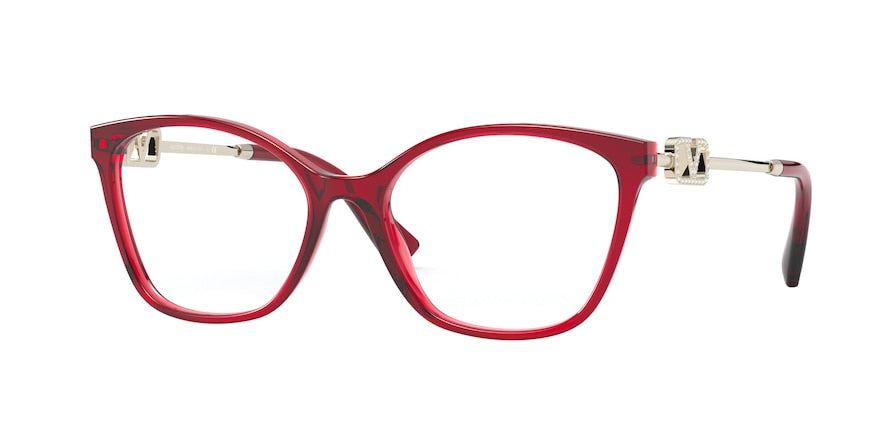 Valentino VA3050F Butterfly Eyeglasses 5121-OPAL RED 54-17-140 - Color Map red