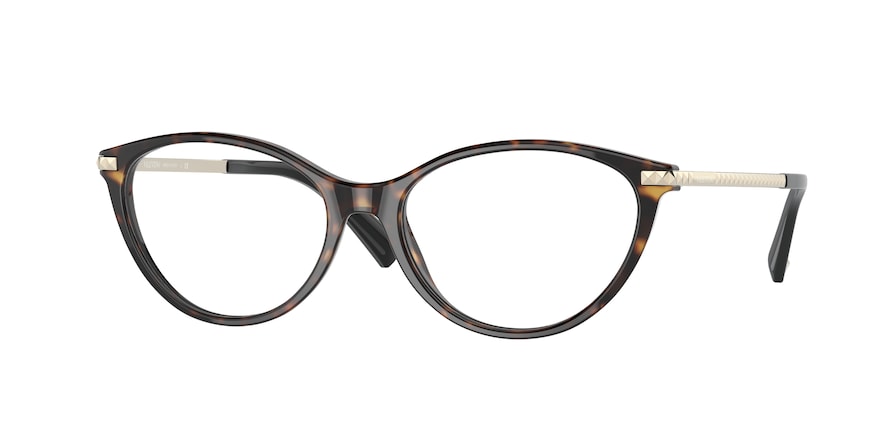 Valentino VA3066 Oval Eyeglasses 5002-HAVANA 53-16-140 - Color Map brown