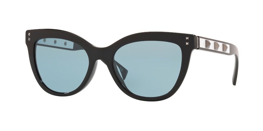 Valentino VA4049A Cat Eye Sunglasses 500180-BLACK 54-18-140 - Color Map black
