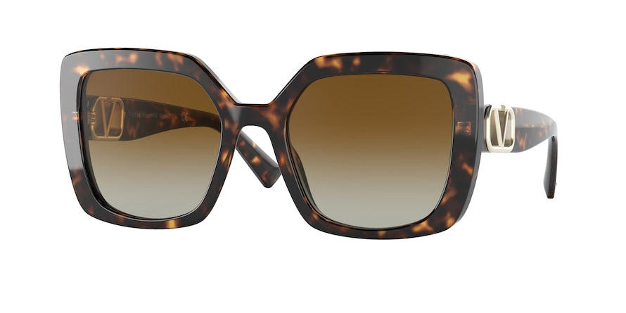 Valentino VA4065 Square Sunglasses 5002T5-HAVANA 53-20-140 - Color Map brown