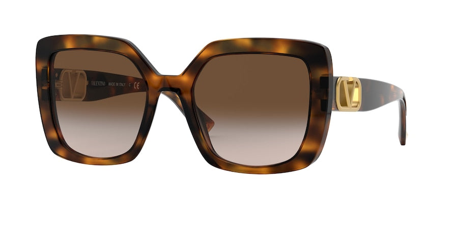 Valentino VA4065 Square Sunglasses 515113-HAVANA FLAME 53-20-140 - Color Map brown