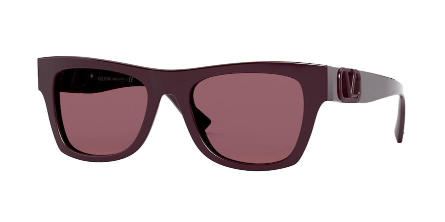 Valentino VA4066 Square Sunglasses  512075-BORDEAUX 52-19-140 - Color Map bordeaux