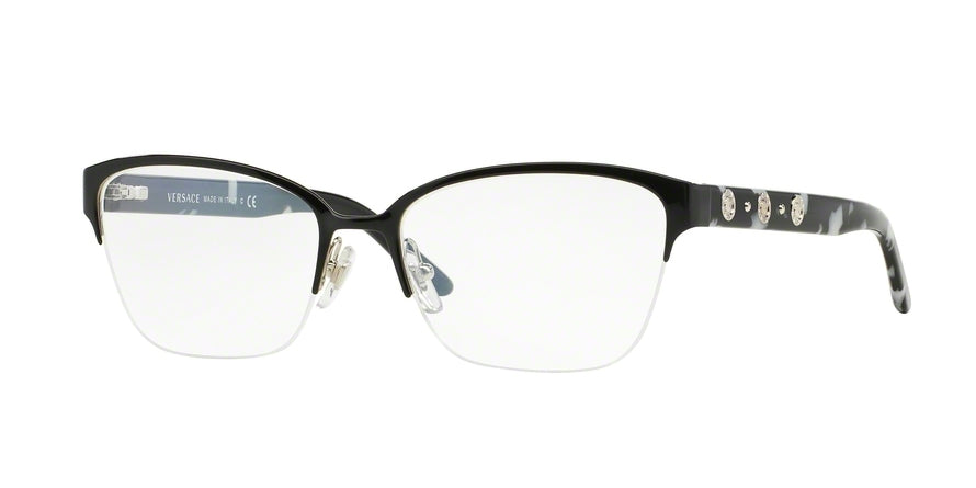 Versace VE1224 Butterfly Eyeglasses 1343-SILVER 53-17-140 - Color Map silver