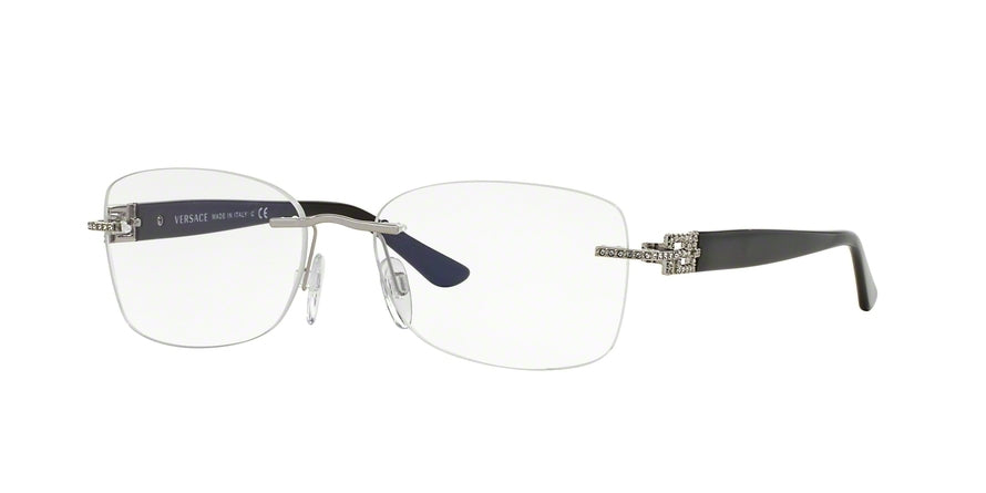 Versace VE1225B Butterfly Eyeglasses 1000-SILVER 51-16-135 - Color Map silver