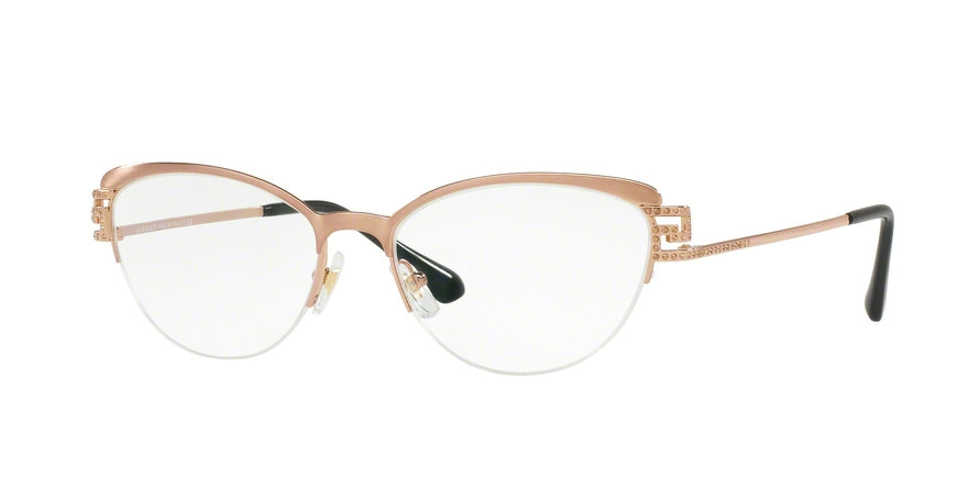 Versace VE1239B Cat Eye Eyeglasses 1386-BRUSHED COPPER 53-17-140 - Color Map bronze/copper