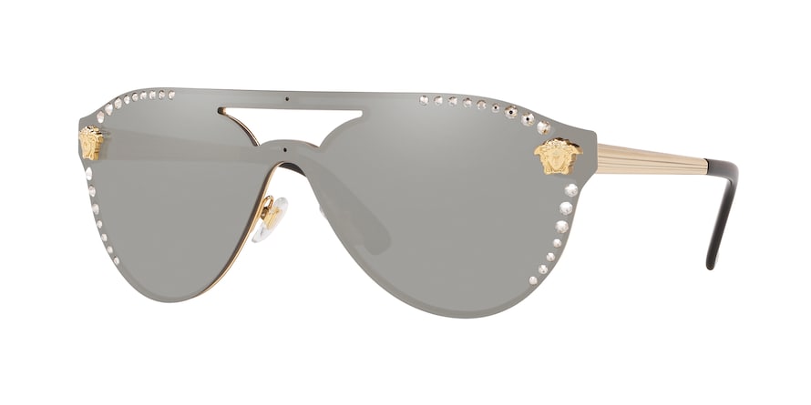 Versace VE2161B Irregular Sunglasses 10026G-GOLD 42-142-140 - Color Map gold