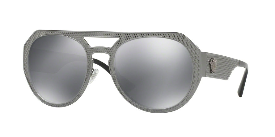 Versace VE2175 Round Sunglasses 10016G-GUNMETAL 60-17-140 - Color Map gunmetal