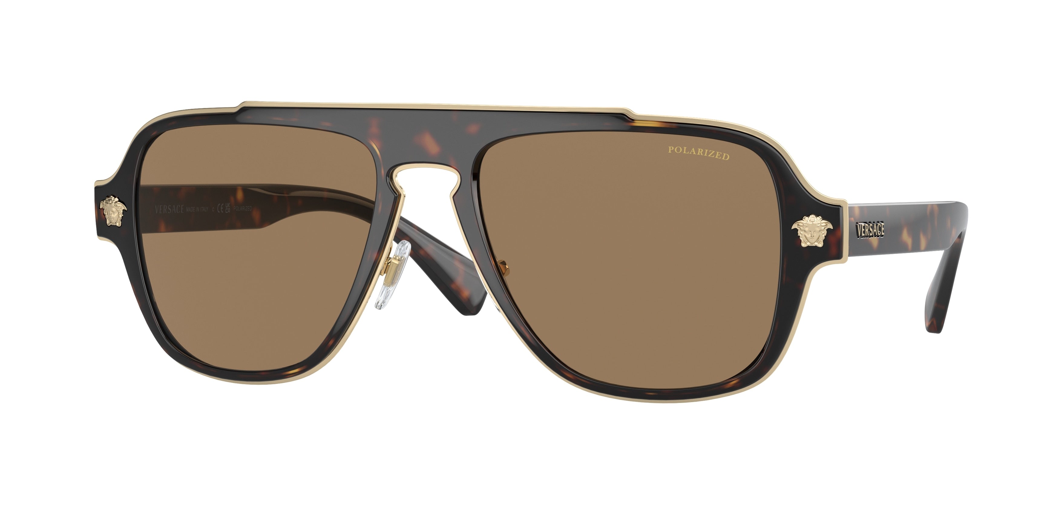 Versace VE2199 Irregular Sunglasses  1252LA-Havana 55-145-18 - Color Map Tortoise