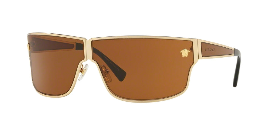 Versace VE2206 Rectangle Sunglasses 100273-GOLD 72-5-130 - Color Map gold