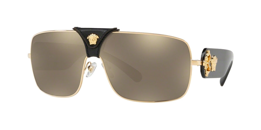 Versace SQUARED BAROQUE VE2207QA Square Sunglasses 1002/5-GOLD 38-138-140 - Color Map gold