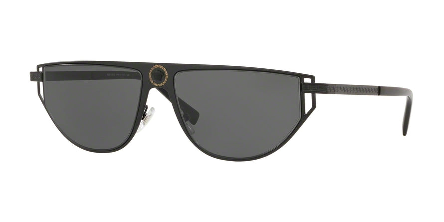 Versace VE2213 Cat Eye Sunglasses 100987-MATTE BLACK 57-15-140 - Color Map black