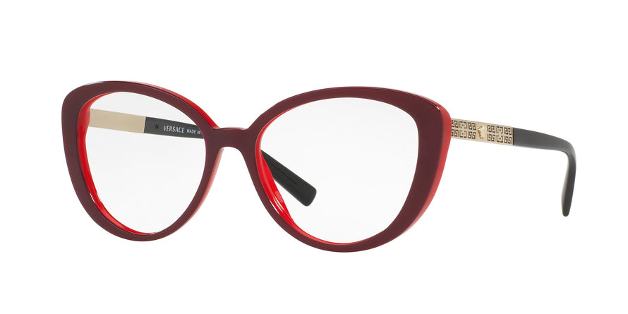 Versace VE3229 Cat Eye Eyeglasses 5188-RED 54-16-140 - Color Map red