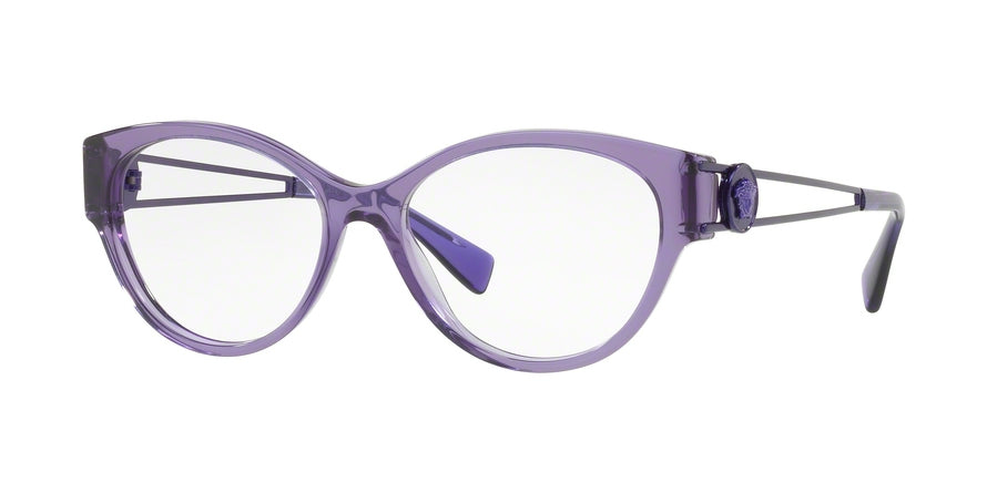 Versace VE3254 Phantos Eyeglasses 5160-TRANSPARENT VIOLET 54-16-140 - Color Map violet