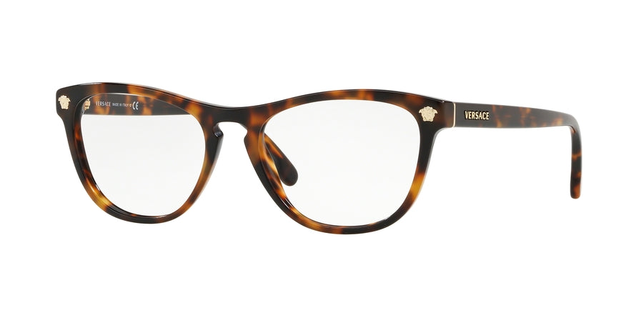 Versace VE3260A Butterfly Eyeglasses  5267-HAVANA 53-17-140 - Color Map havana