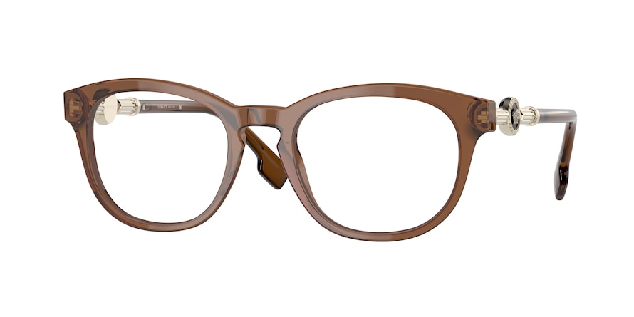 Versace VE3310F Phantos Eyeglasses 5028-TRANSPARENT BROWN 52-20-140 - Color Map brown