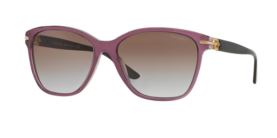 Versace VE4290B Square Sunglasses 502968-TRANSPARENT VIOLET 57-16-140 - Color Map violet