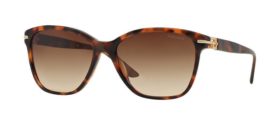 Versace VE4290B Square Sunglasses 944/13-HAVANA 57-16-140 - Color Map brown