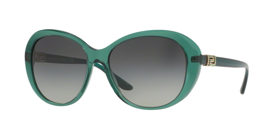 Versace VE4324B Butterfly Sunglasses 521611-TRANSPARENT GREEN 57-16-140 - Color Map green