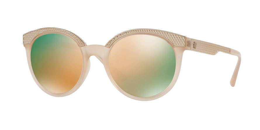 Versace VE4330 Round Sunglasses 52074Z-MATTE OPAL POWDER 53-20-140 - Color Map pink
