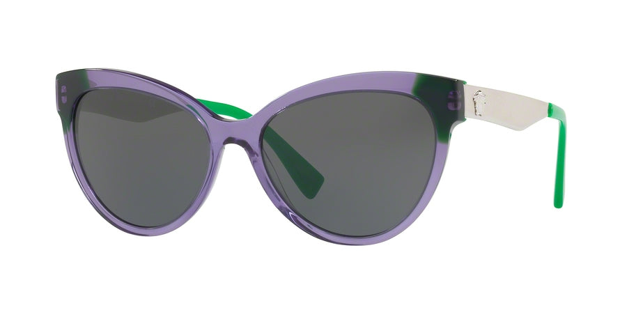 Versace VE4338 Cat Eye Sunglasses 524587-TRANSPARENT VIOLET/GREEN 57-17-140 - Color Map violet