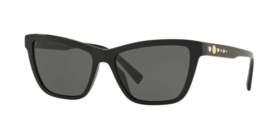 Versace VE4354BA Cat Eye Sunglasses GB1/87-BLACK 55-16-140 - Color Map black