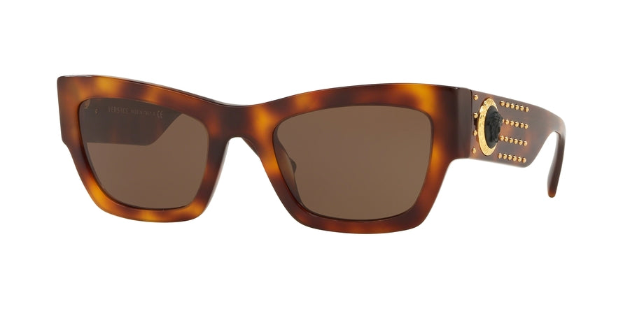 Versace VE4358 Rectangle Sunglasses 529673-HAVANA 52-22-140 - Color Map havana