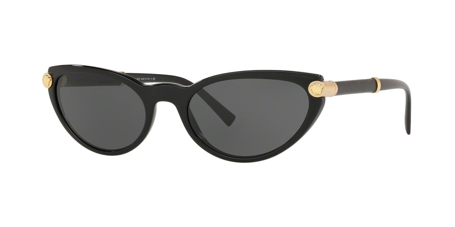 Versace V-ROCK VE4365Q Cat Eye Sunglasses GB1/87-BLACK 54-19-140 - Color Map black