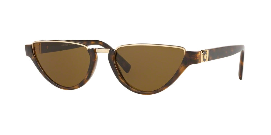 Versace VE4370 Irregular Sunglasses 108/73-HAVANA 54-18-140 - Color Map havana