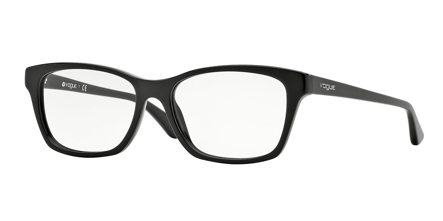 Vogue VO2714 Square Eyeglasses  W44-BLACK 54-16-140 - Color Map black