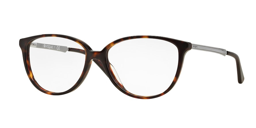 Vogue VO2866 Square Eyeglasses  W656-DARK HAVANA 53-15-135 - Color Map havana